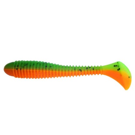 The Helios Catcher Pepper Green & Orrange Vibrokhvost, 9 cm, 5 pcs. (HS-2-018)