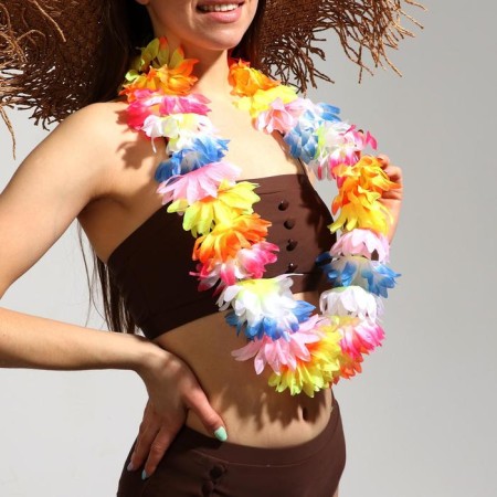 Hawaiian necklace "Fantasy of flowers"-1