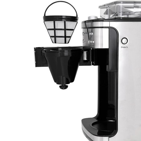 Kofemashin KitFort KT-705, drip, 1000 watts, 1.5 l, silver-black-4