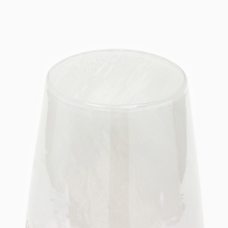 Vase for flowers "Tenderness" of colored glass 24 × 14.2 × 14.2 cm-2