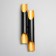 Sconces "tube" 4xgu10 35W black gold 12x6x47cm