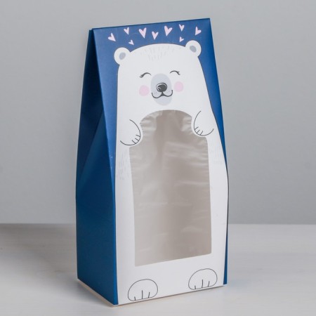Confectionery box, packaging "Bear", 9 x 19 x 6 cm-2