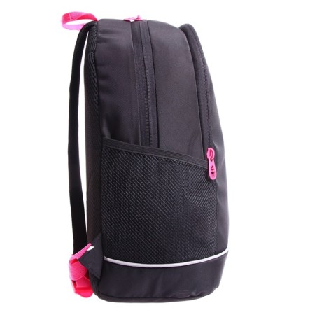 School backpack, 38 x 28 x 18 cm, Grizzly 363, ergonomic back, black/pink RG-363-11_1-3