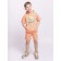Hoods with a short sleeve for a boy Batik, height 128 cm, color orange color