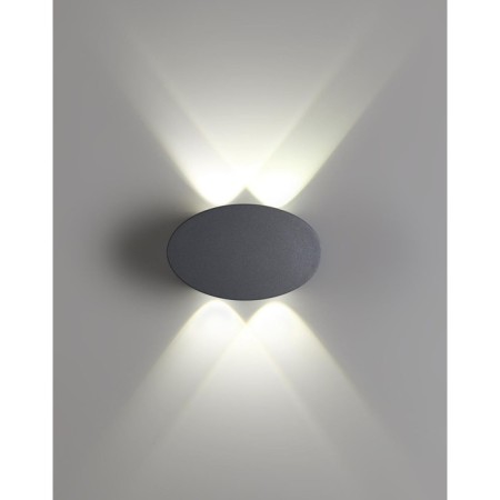 Calle lamp, 4x4W Led, 4000k, 340lm, IP54, gray color.-2