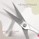 Scissors for needlework, mowed blade, with a protective cap, 3.9 ", 10 cm, pink color