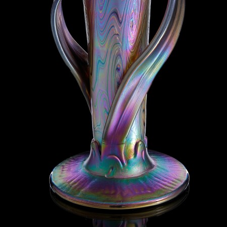 Interior vase "Iris Leaf Glass", 33 cm-3