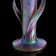 Interior vase "Iris Leaf Glass", 33 cm