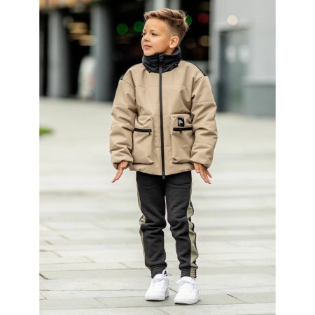 Boy jacket, height 140 cm, Latte color-2