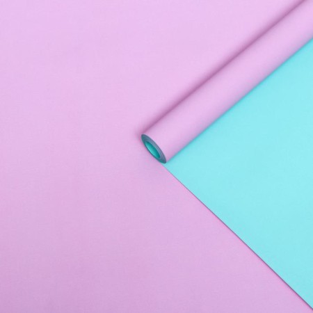 Paper packaging craft, bilateral, lilac-mint, 0.6 x 10 m, 70 g/m²