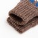 Double children's mittens, dark brown color, size 14 (6-9 years)