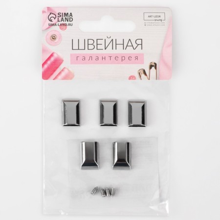 Tips for lightning, 11 mm, 15 × 11 × 6 mm, 5 pcs, Nickel color-3
