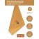 Kitchen waffle towel "Matryoshka", size 50x70 cm