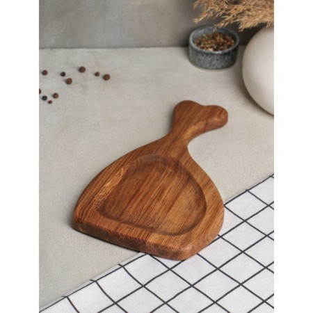 Board for feeding "Bone", 29 × 17 × 2 cm, natural oak-2