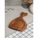 Board for feeding "Bone", 29 × 17 × 2 cm, natural oak