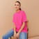 Women's T-shirt Minaku Oversize Fit: Beige color, rr 54