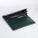 Women's wallet on magnet, green color