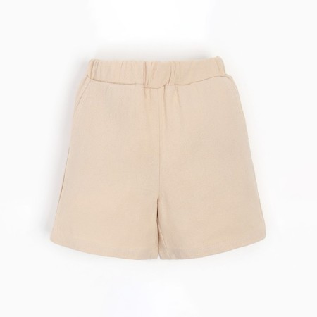 Set for a boy (shirt, shorts) minku beige color, height 116-9