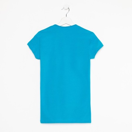 Female T -shirt, turquoise color, size 44-4
