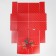 Box folding double -sided "New Year's Post", 31 x 24.5 x 9 cm, new year