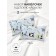 AMAROBABY 40X60 pillowcase set (Owls, Blue) -2 pcs.