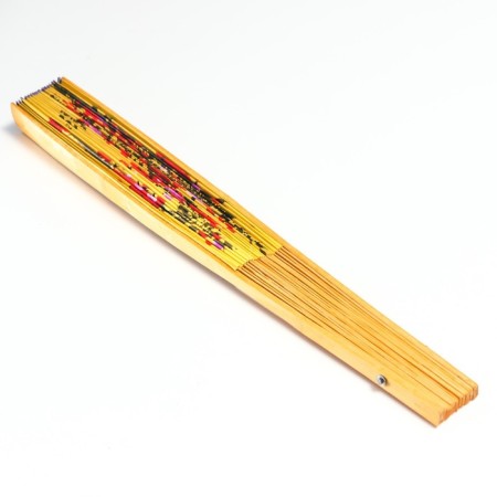 Fan bamboo, textile h = 50 cm "sakura" yellow-4