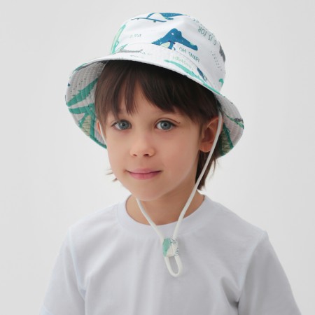 Panama Children's KAFTAN "Crocodiles" R.52 White-1