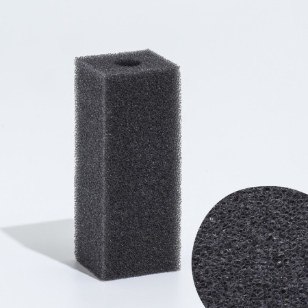 Rectangular sponge for the filter, series F, 3.5 x 4 x 10 cm, gray