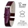 Watch strap, female, 12 mm, genuine leather, purple