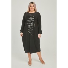 Female dress, size 62, black color