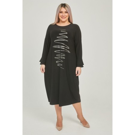 Female dress, size 62, black color