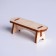 Wooden furniture for dolls "bed with a bench"
