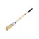 Round tundra, natural bristles, wooden handle, No. 2, 20 mm