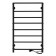 Electric towel Indigo Europe Lux, 800x500 mm, timer, hidden installation, black