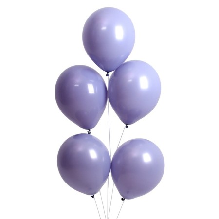 Latex ball 12 ", pastel, set 5 pcs, tuminal-gray color-1