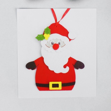Set for creativity - create a Christmas tree decoration from the felt "Santa Claus"-2