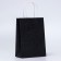 Gift Paper Package with glitter Black, 15 x 8 x 21 cm