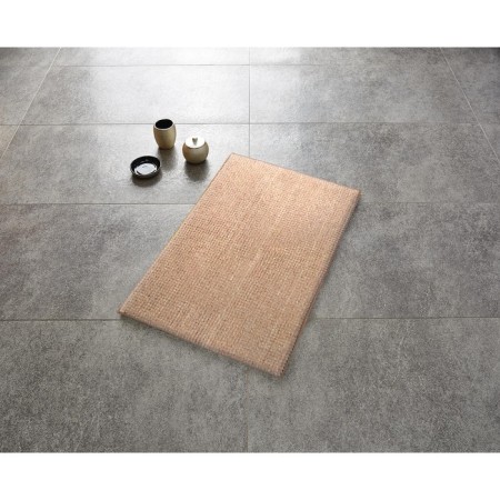 Fresh bathroom mat, beige color, 60x90 cm-1