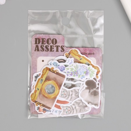 Stickers for creativity "Cats, flowers and photos" 3.5x5 cm set 40 pcs 9.4x8.4x0.5 cm-4