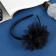 Hair cap "Schoolgirl" Galant strips, D-10 cm 1 cm, black