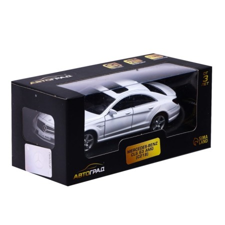 Metal Mercedes-Benz CLS63 AMG, 1:32, inertia, white color-4