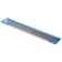 Delight comb aluminum, 30 cm, with a round pen, 86 teeth 36 mm, black and blue
