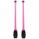 Bulava for rhythmic gymnastics inserted indigo, 41 cm, pink/black color