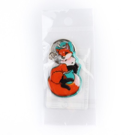 Key keychain "Fox", 5.5 x 3.5 cm-3