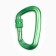 Carabiner with a coupling, 8 x 4.5 cm, 26 kn, green