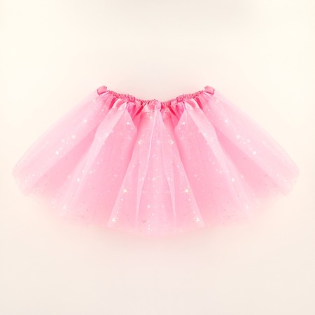 Carnival set "Angel" 2 items: skirt, wings, pink color-1
