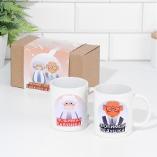 A set of mugs for two, sublimation 
