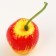 Decor "Apple" yellow, set 50 pcs., Size: 3.5 × 3 cm