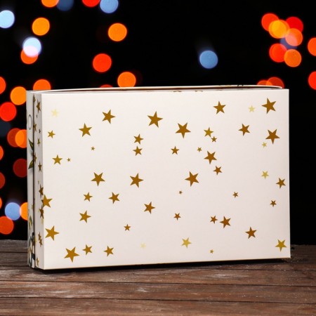 Gift box, team "New Year's style", 30 x 20 x 7 cm-1