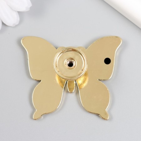 Pen for the casket metal "butterfly" gold 5.2x6.3 cm-2